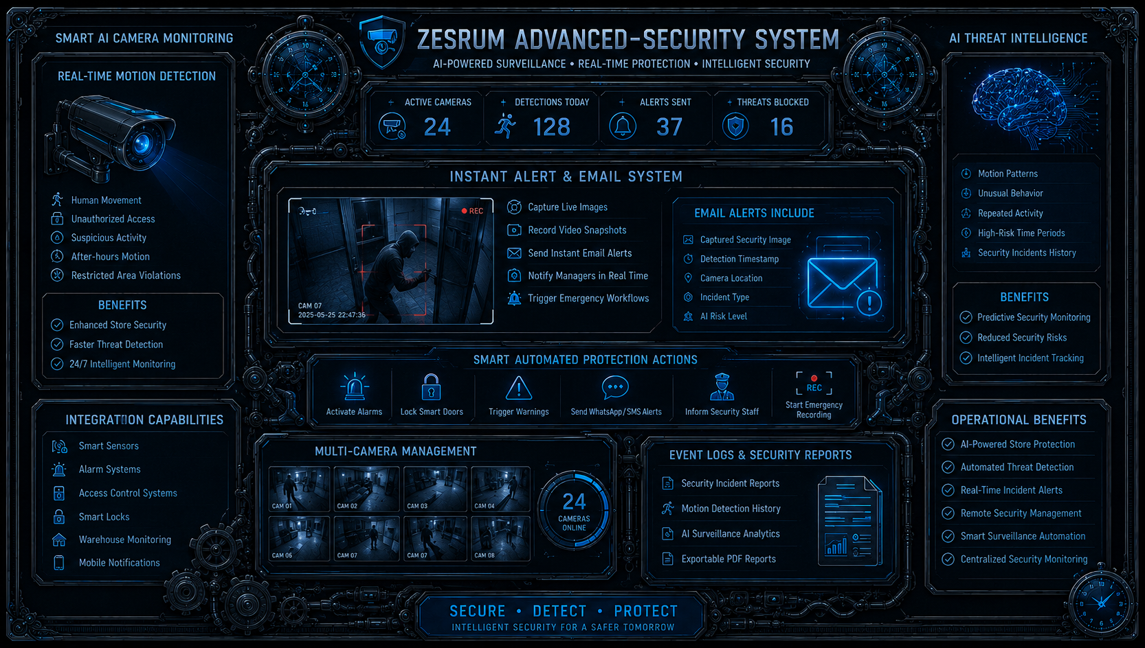 Zesrum Motion-Detection-Security System